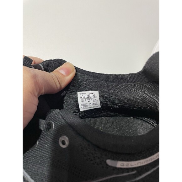 Asics Gel Nimbus 26 Sneakers Men 10.5 W Black FF Blast+ Running Walking Pure Gel - Picture 10 of 12